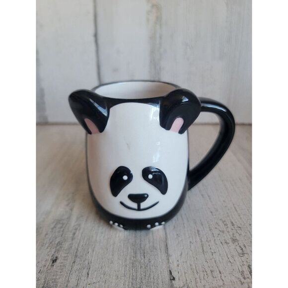 Tag 3D panda bear face mug cup kitchenware - Picture 1 of 11